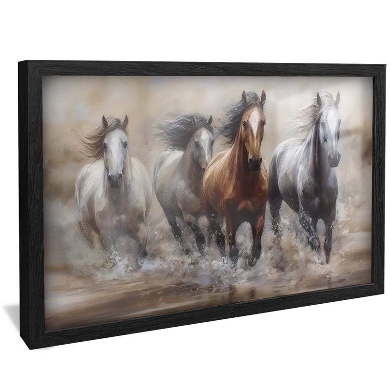 Horses Running in Water V2026 Canvas