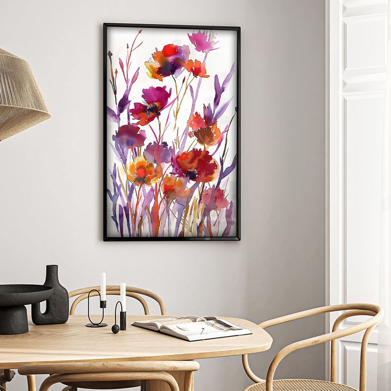 Hot Florals V1906 Canvas