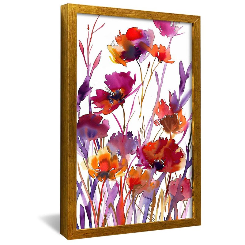 Hot Florals V1906 Canvas