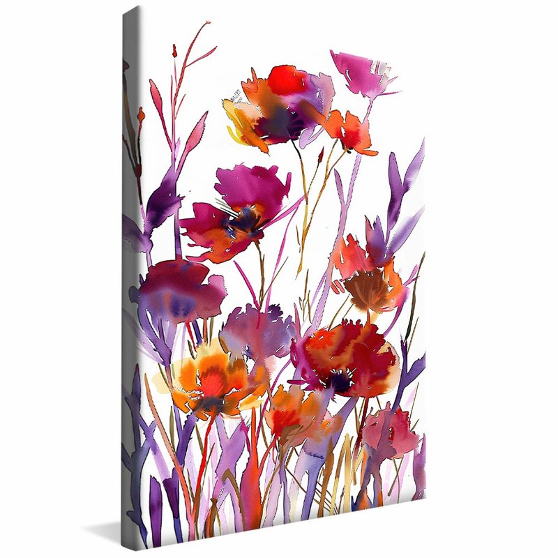 Hot Florals V1906 Canvas