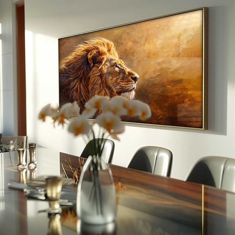 Imposing Lion V1594 Canvas