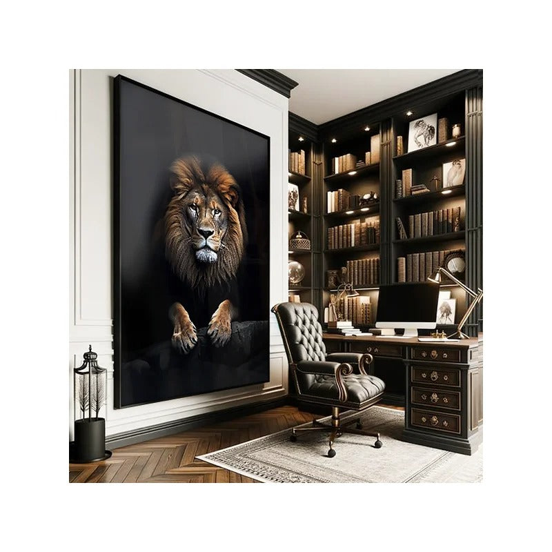 Imposing lion Canvas