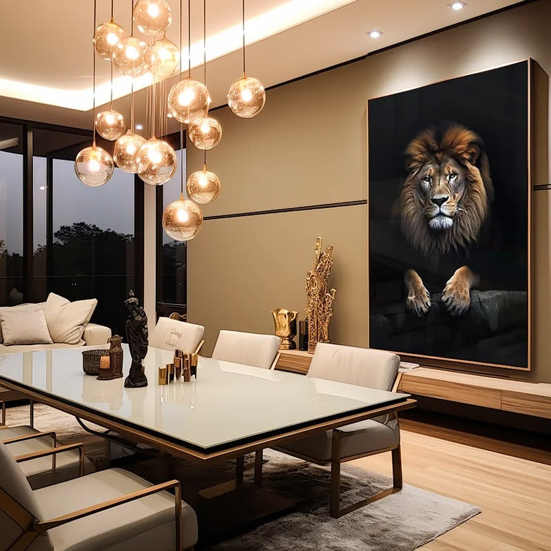 Imposing lion Canvas