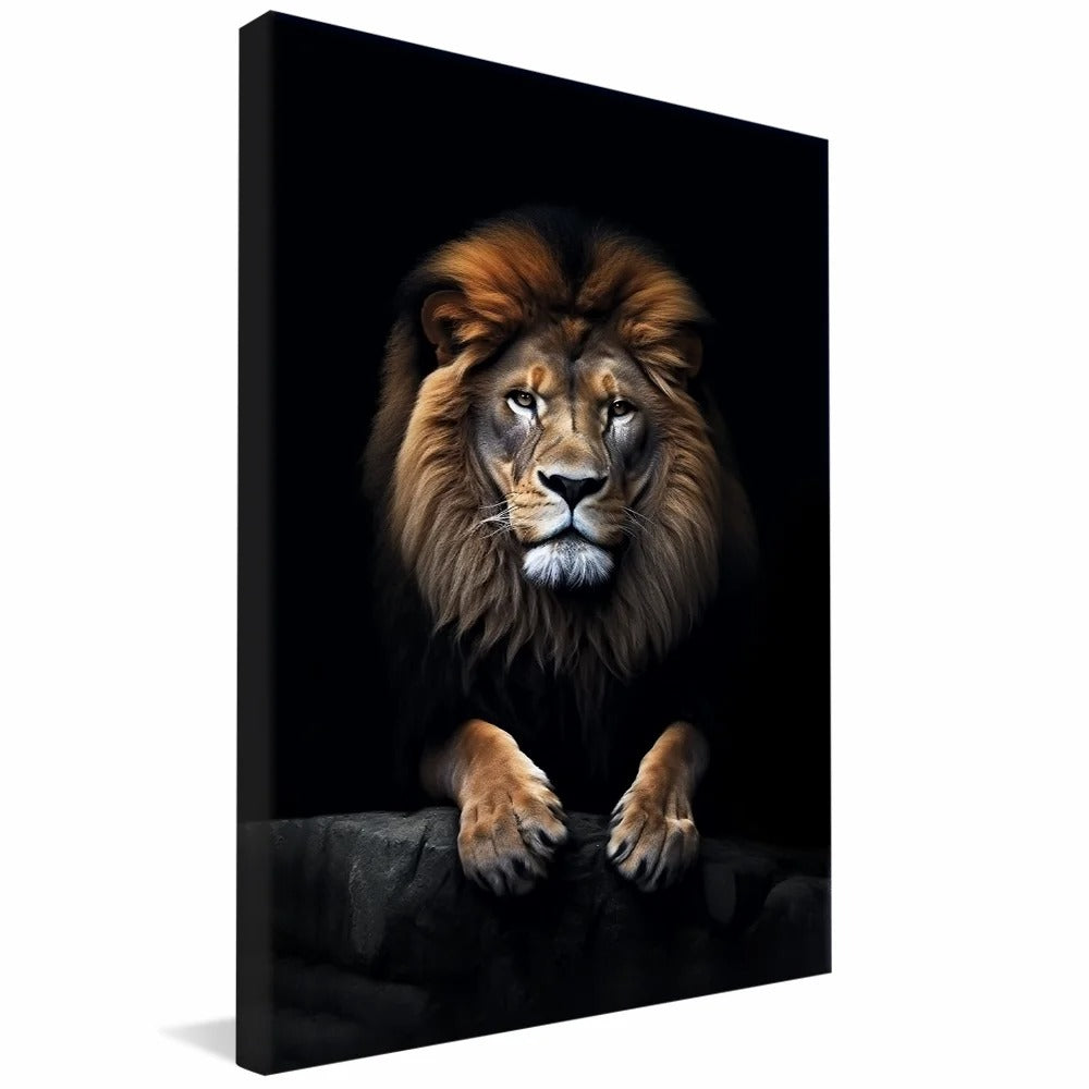 Imposing lion Canvas