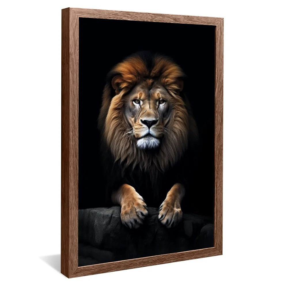 Imposing lion Canvas