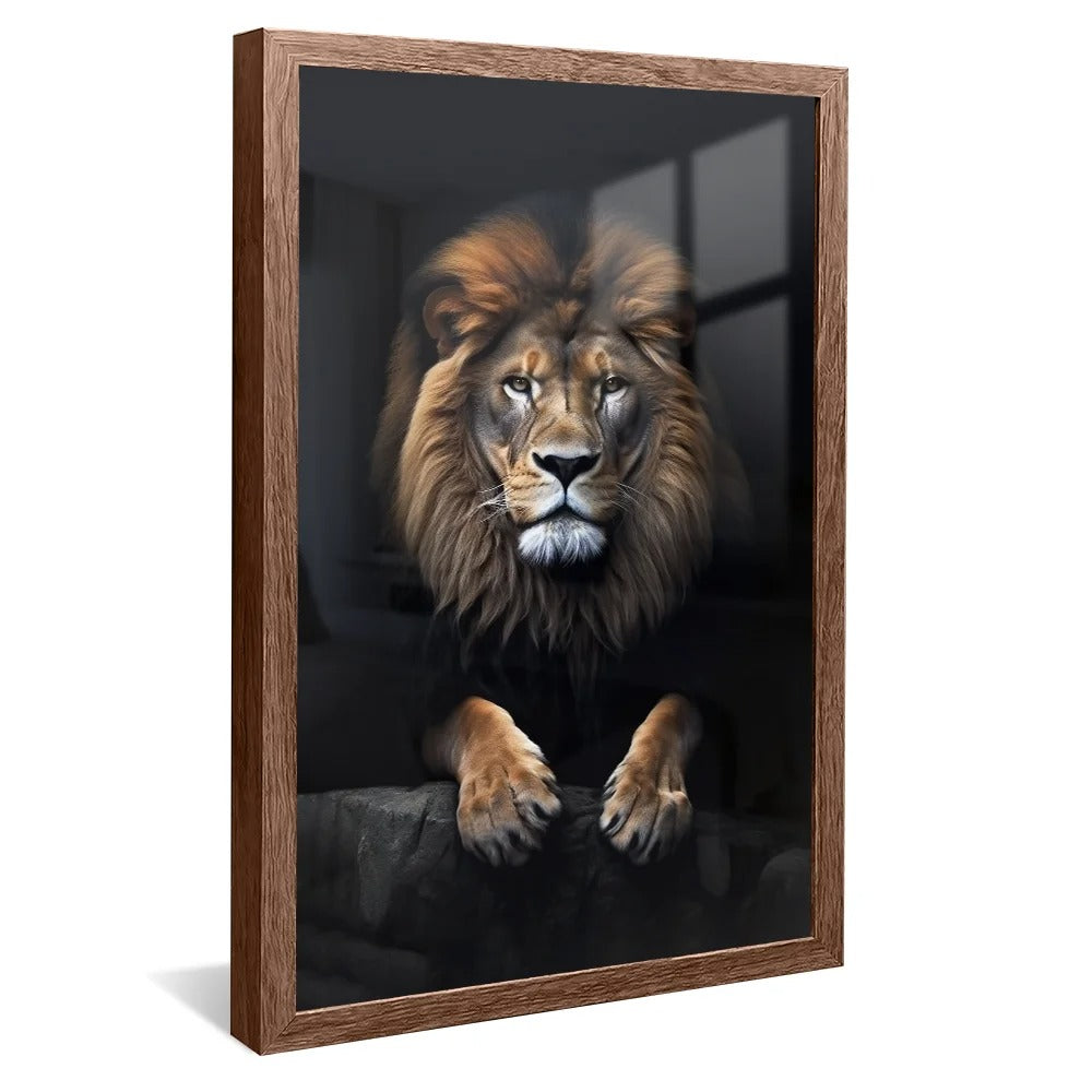 Imposing lion Canvas