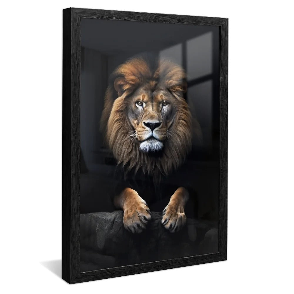 Imposing lion Canvas