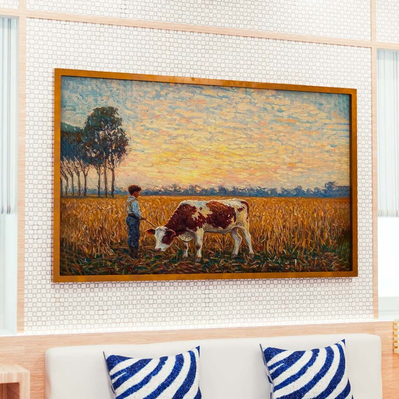 In Boy Oil and Pasture V2032 Canvas