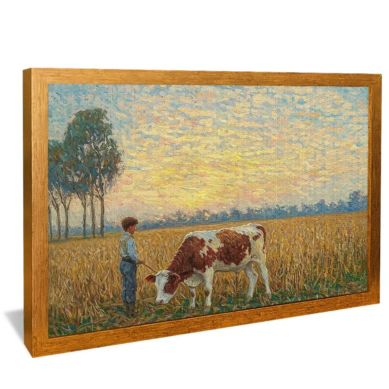 In Boy Oil and Pasture V2032 Canvas