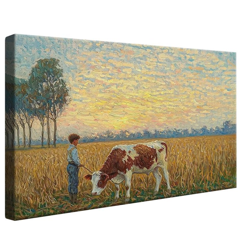 In Boy Oil and Pasture V2032 Canvas
