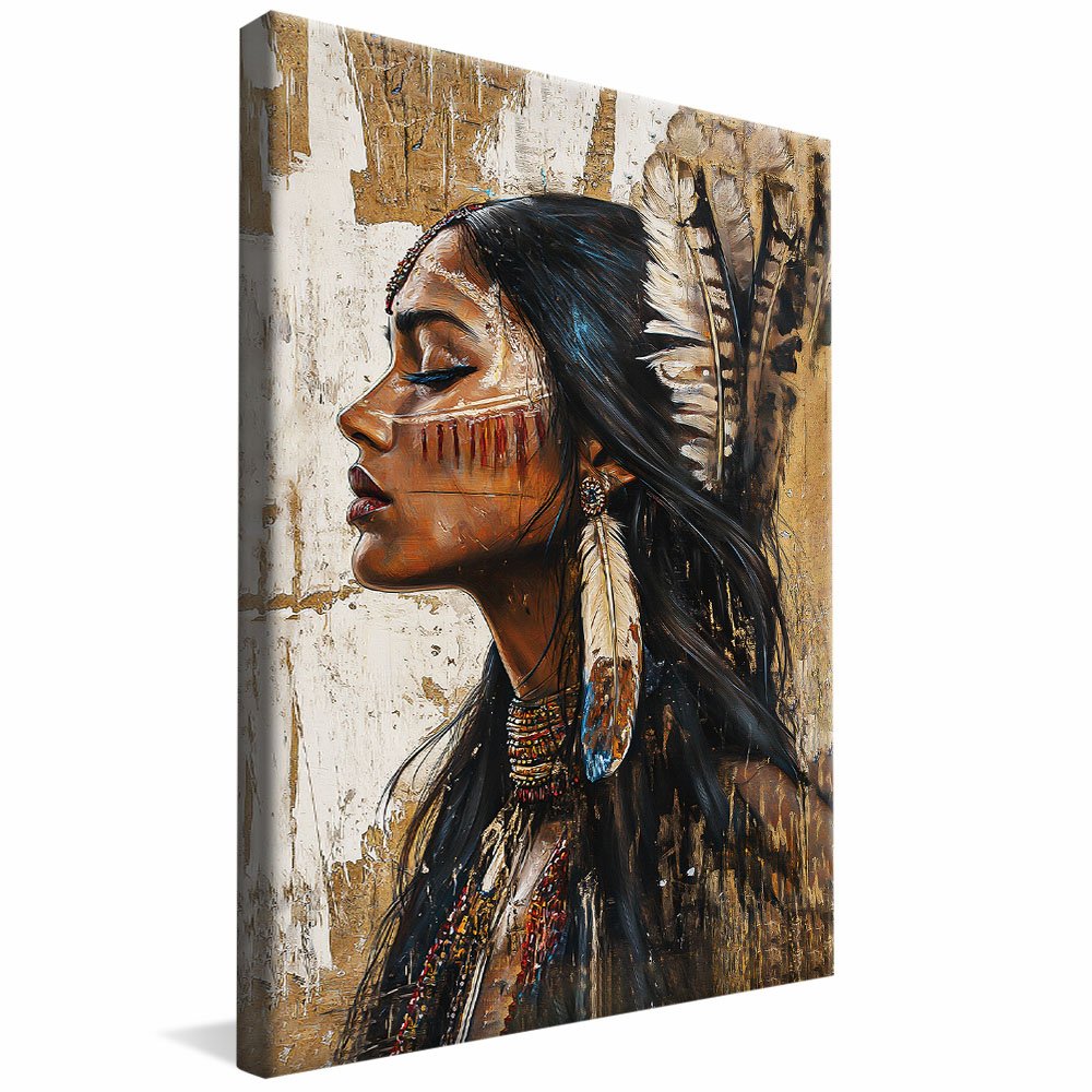 Indigenous Woman V2104 Canvas