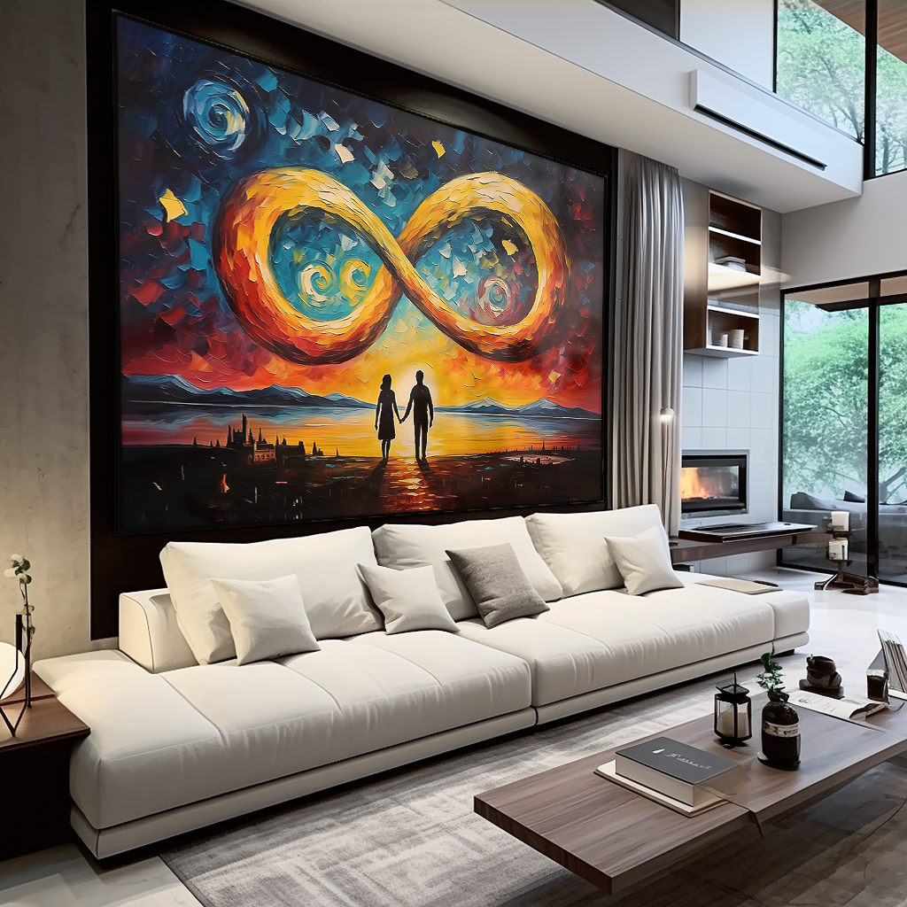 Infinite Love in Van Gogh Style V829 Canvas