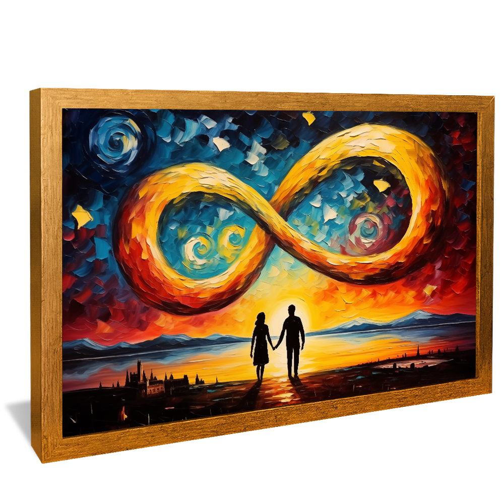 Infinite Love in Van Gogh Style V829 Canvas