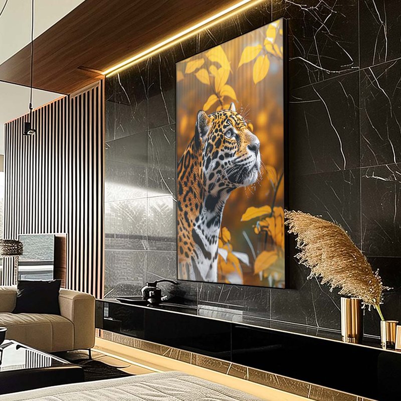 Jaguar Painted Portrait V1880 Canvas