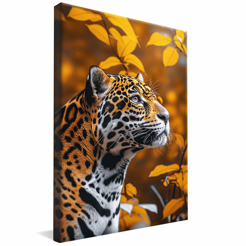 Jaguar Painted Portrait V1880 Canvas
