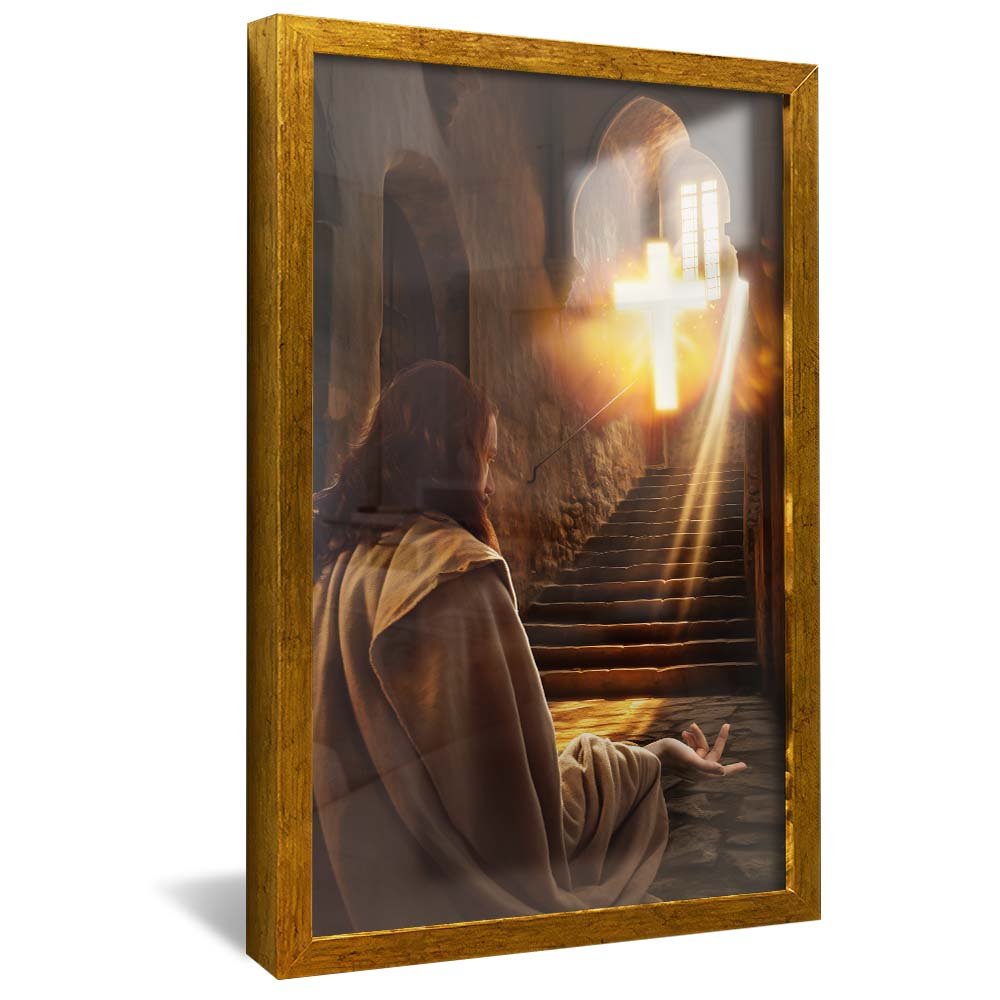 Jesus Ascending the Staircase V2113 Canvas