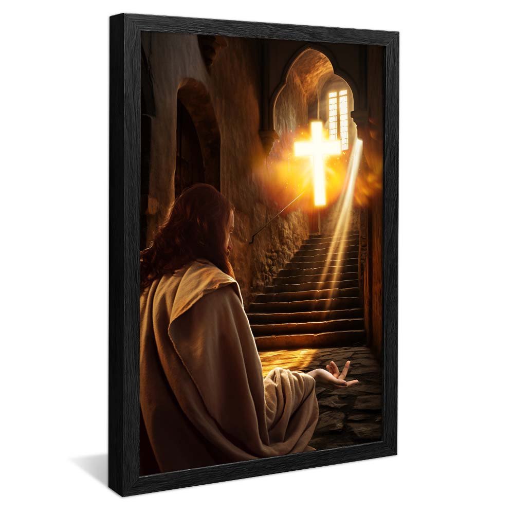 Jesus Ascending the Staircase V2113 Canvas