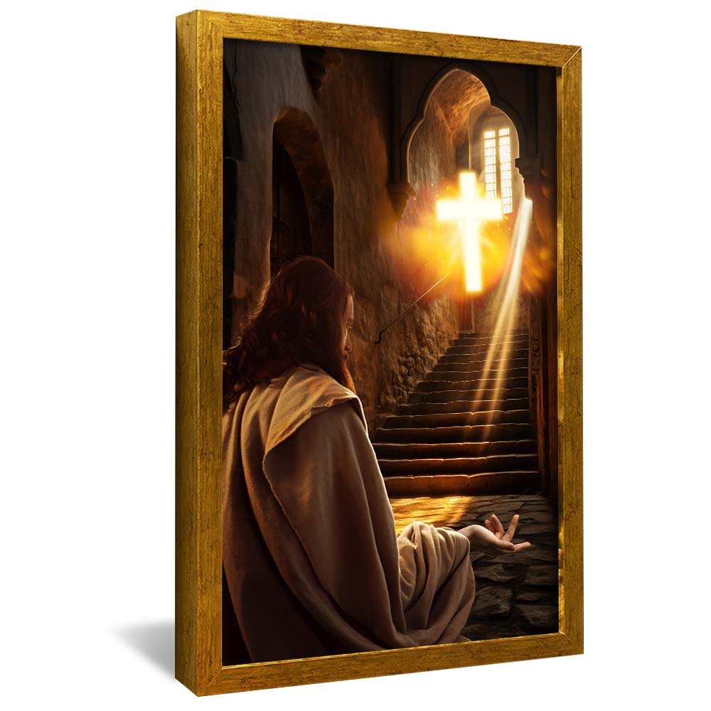 Jesus Ascending the Staircase V2113 Canvas