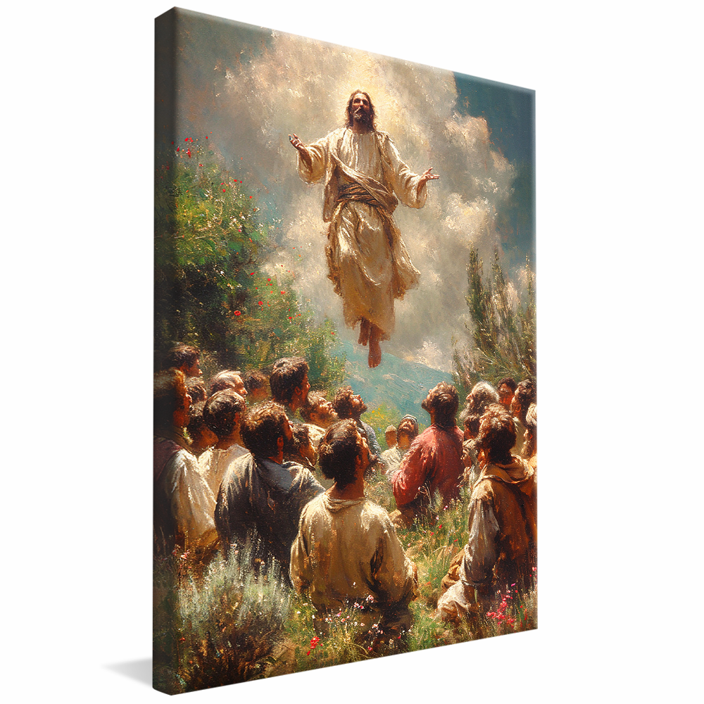 Jesus Ascending to Heaven Canvas