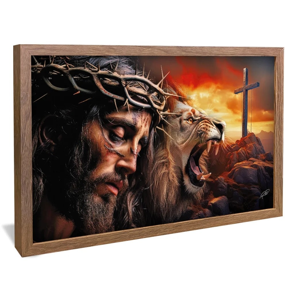 Jesus Christ and the Lion of Judah Canvas V832