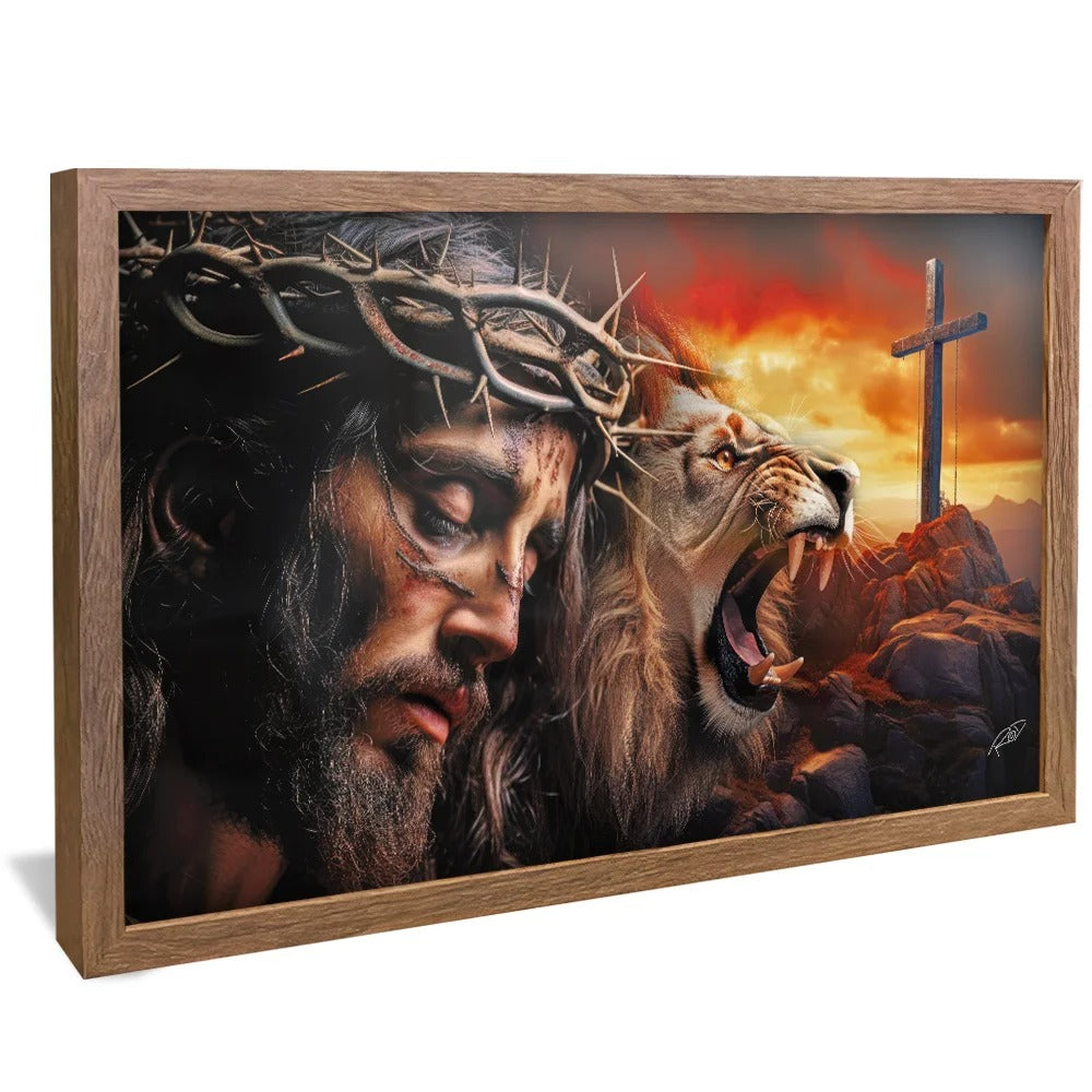 Jesus Christ and the Lion of Judah Canvas V832