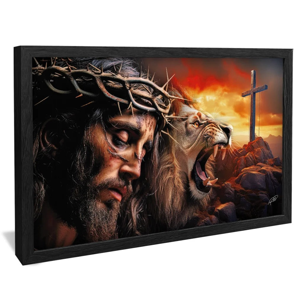 Jesus Christ and the Lion of Judah Canvas V832