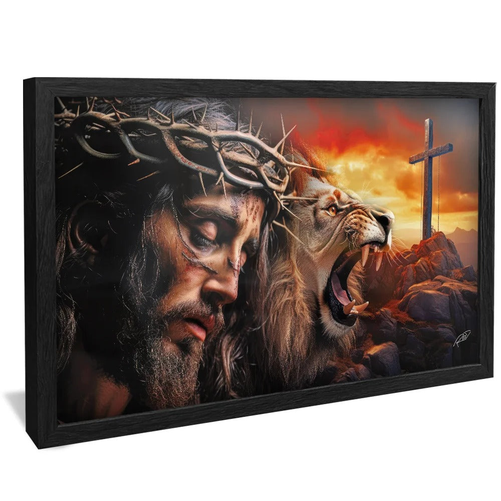 Jesus Christ and the Lion of Judah Canvas V832