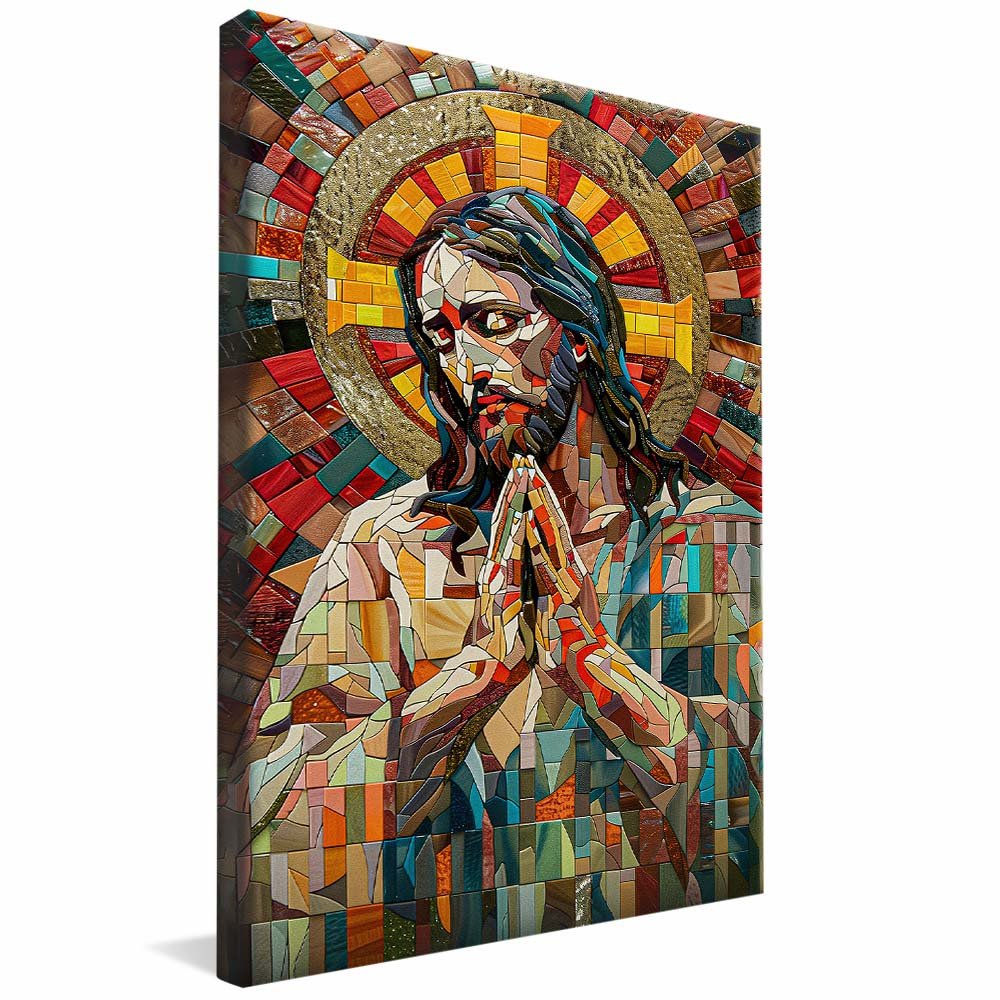 Jesus Christ in Stained Glass Canvas