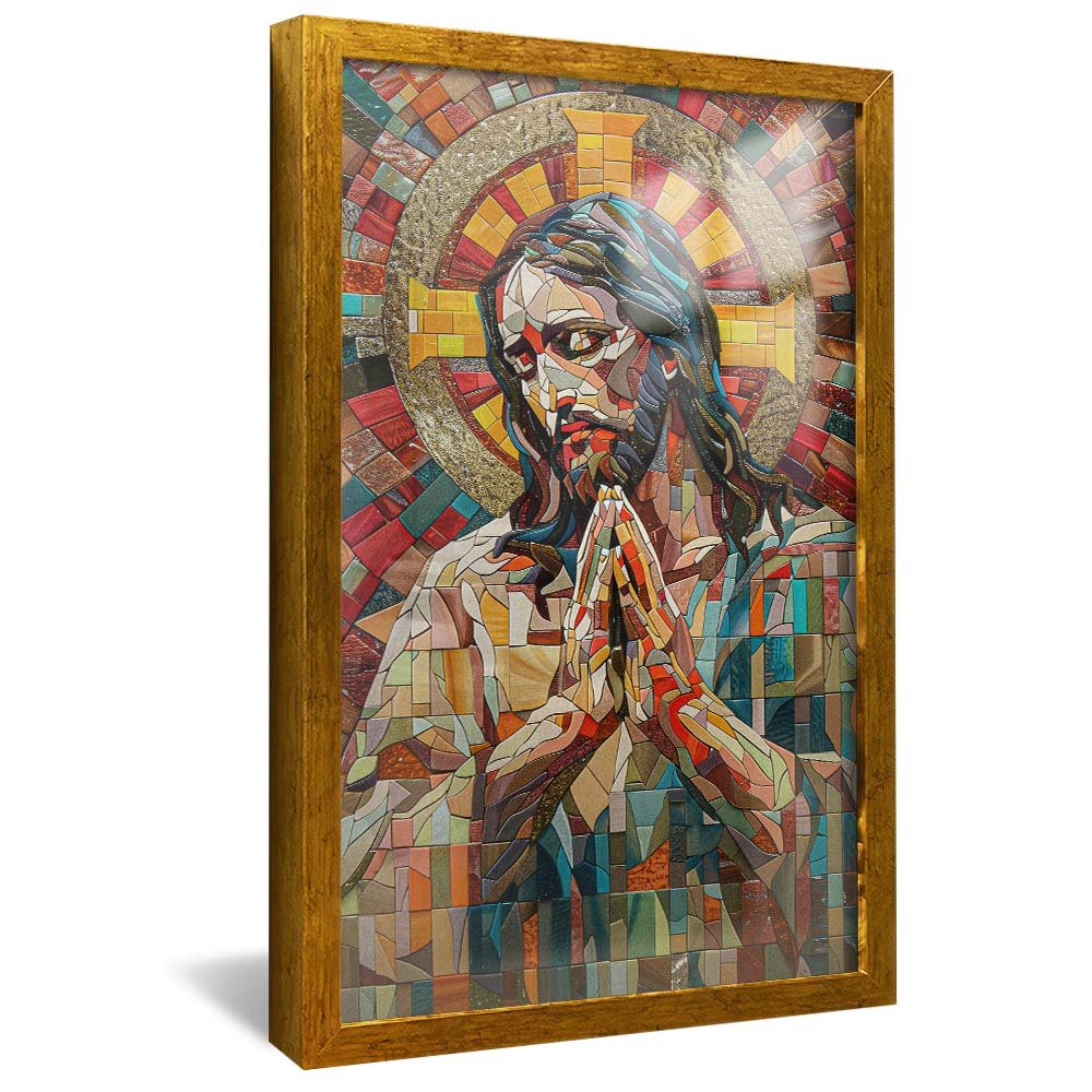 Jesus Christ in Stained Glass Canvas