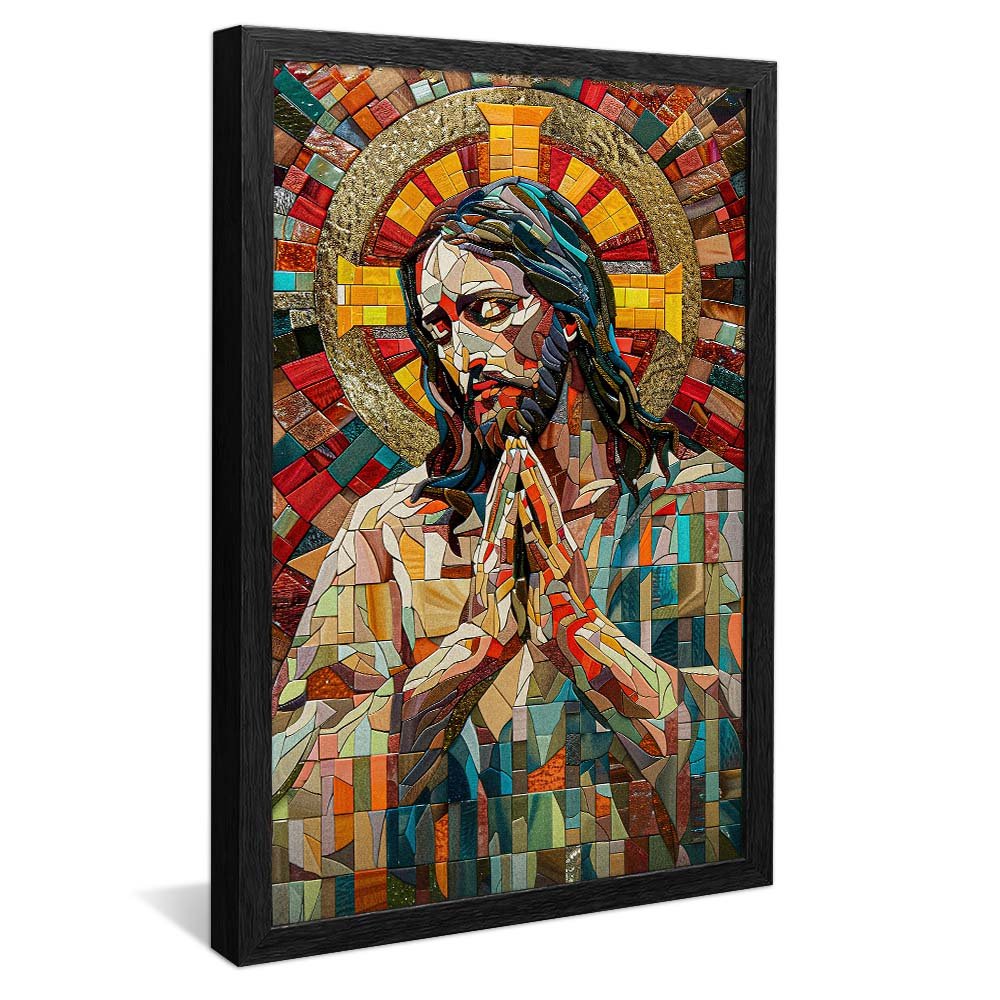 Jesus Christ in Stained Glass Canvas