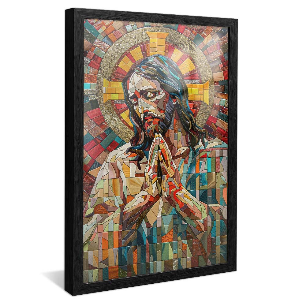 Jesus Christ in Stained Glass Canvas