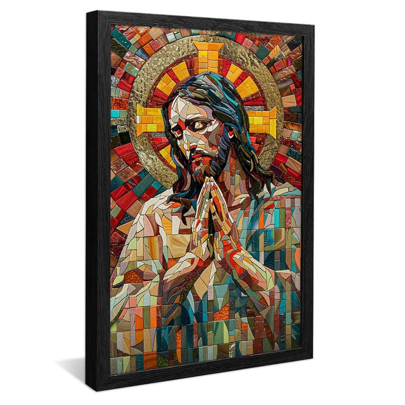 Jesus Christ in Vitral V1914 Canvas