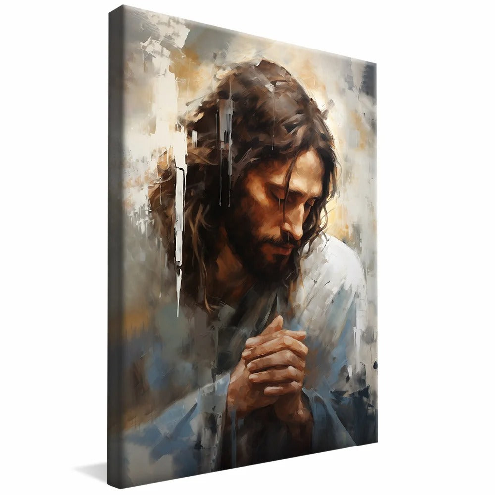 Jesus Christ praying Canvas