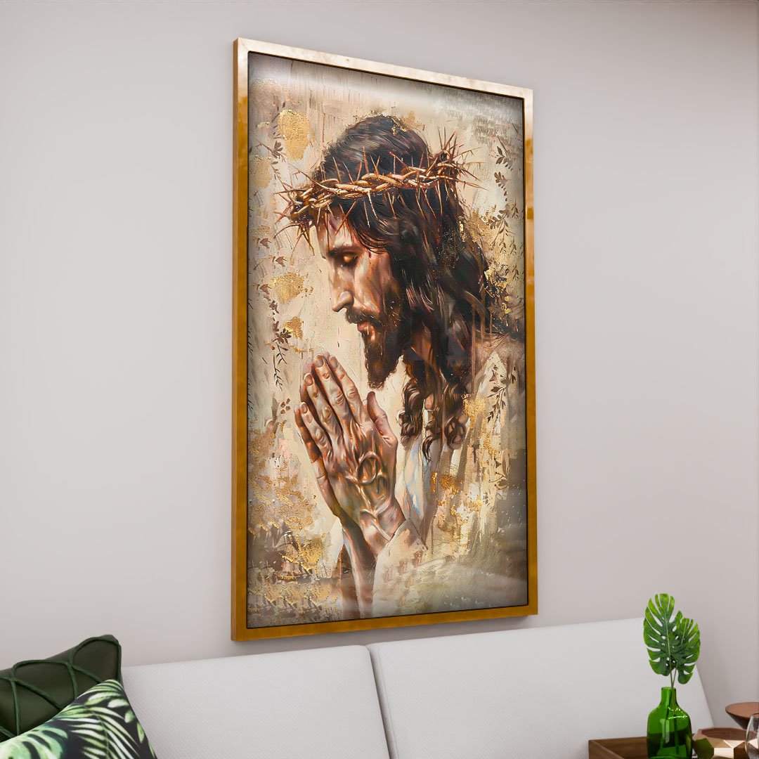 Jesus Praying Painting Canvas