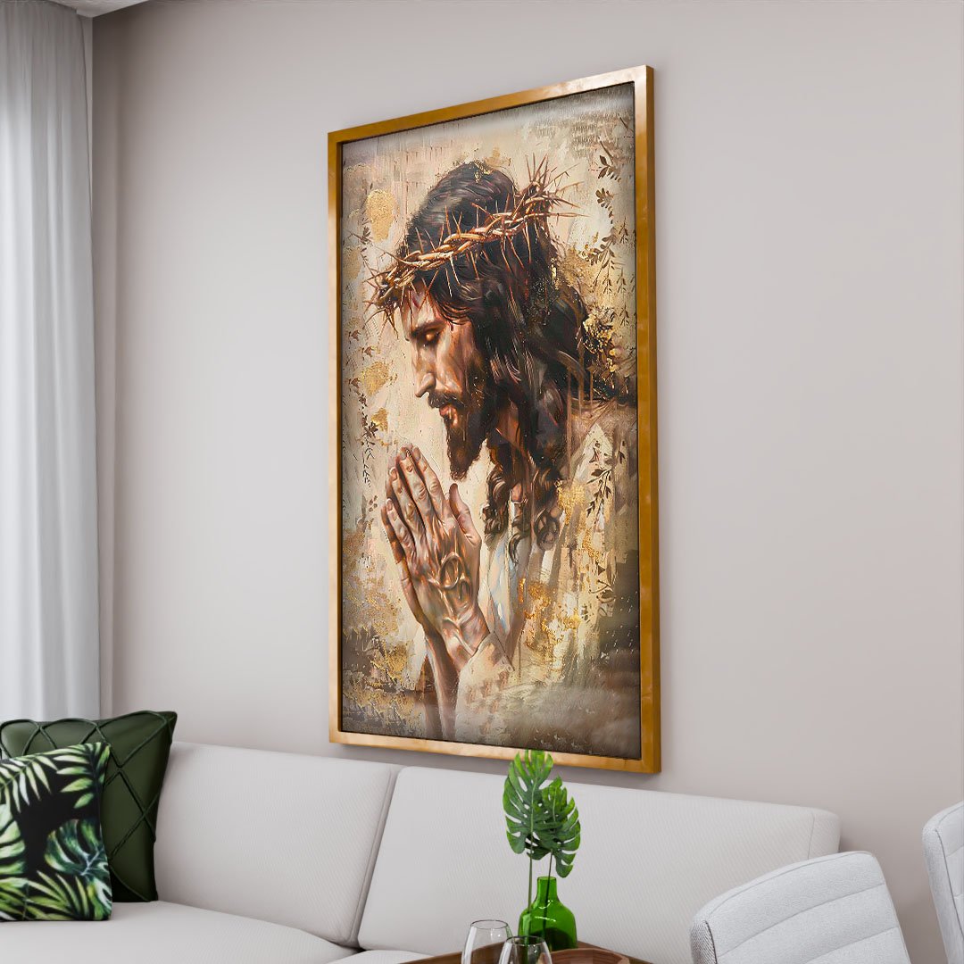 Jesus Praying Painting Canvas