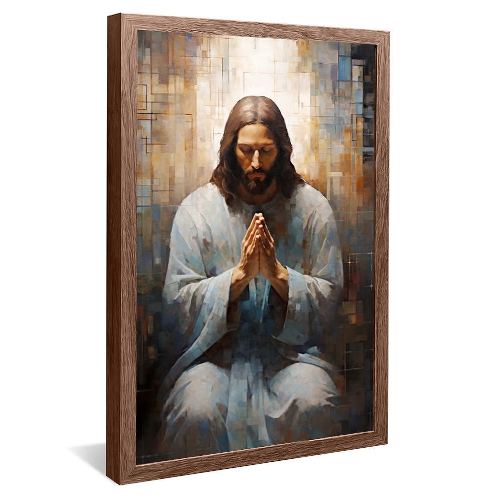 Jesus Praying Painting V701 Canvas