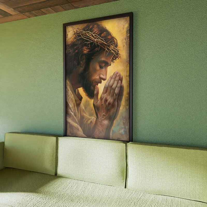 Jesus Praying V1805 Canvas