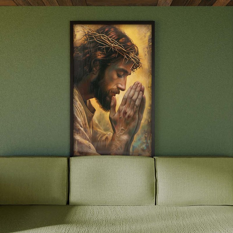 Jesus Praying V1805 Canvas