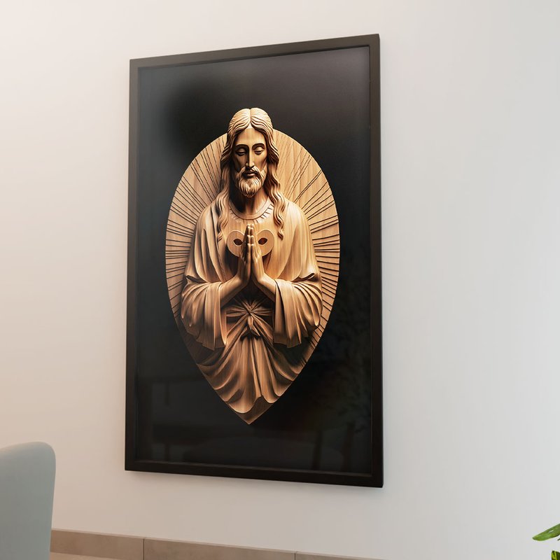 Jesus Sculpture V1895 Canvas