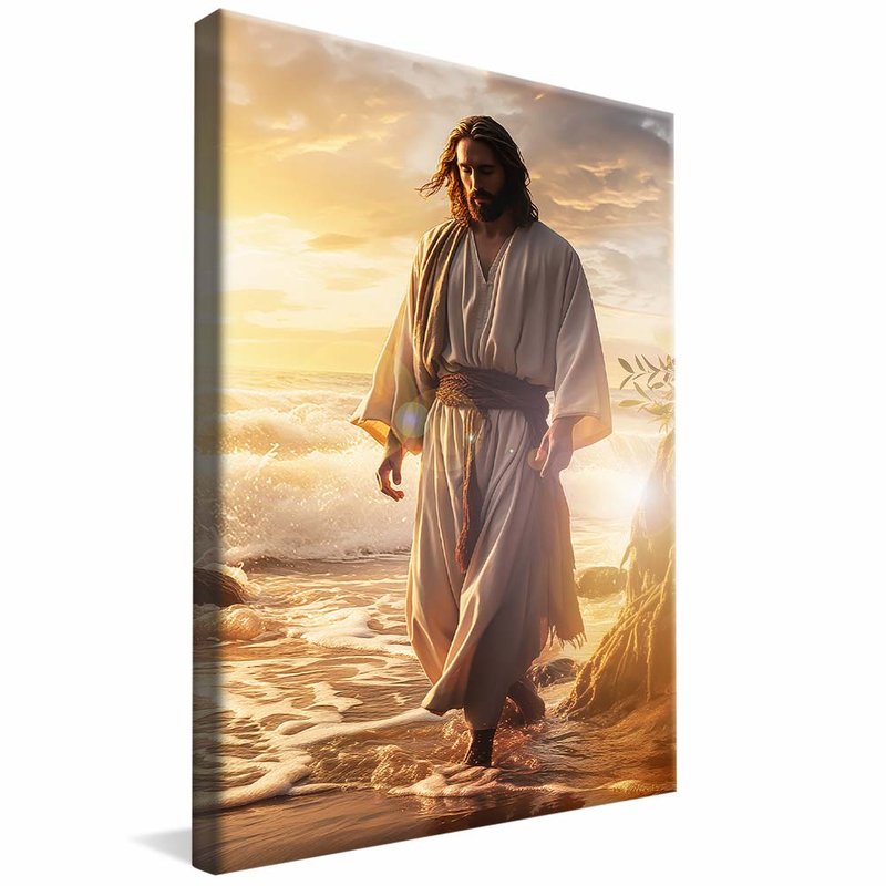 Jesus Walking in the Waters V1652 Canvas