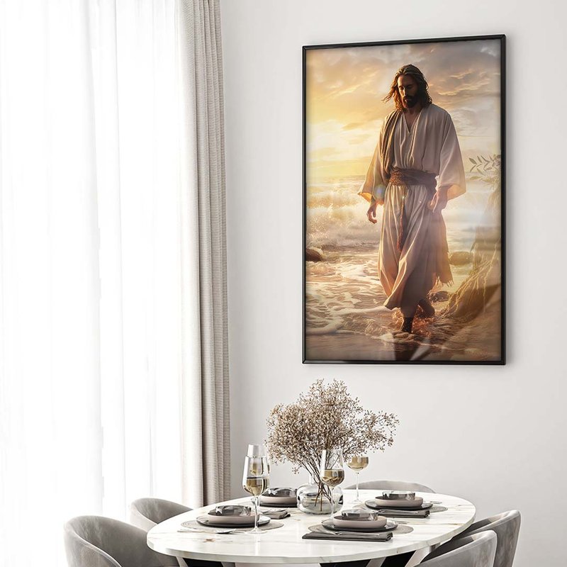 Jesus Walking in the Waters V1652 Canvas