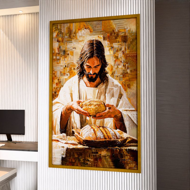 Jesus biging the Brea V2016 Canvas