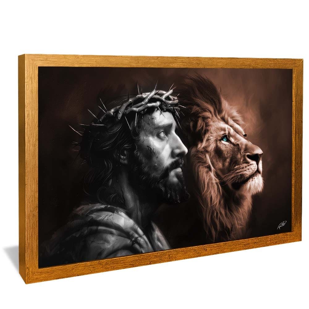 Jesus and Lion Colorful V1750 Canvas