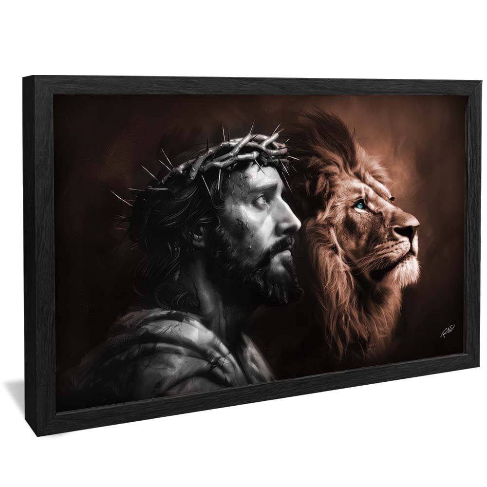 Jesus and Lion Colorful V1750 Canvas