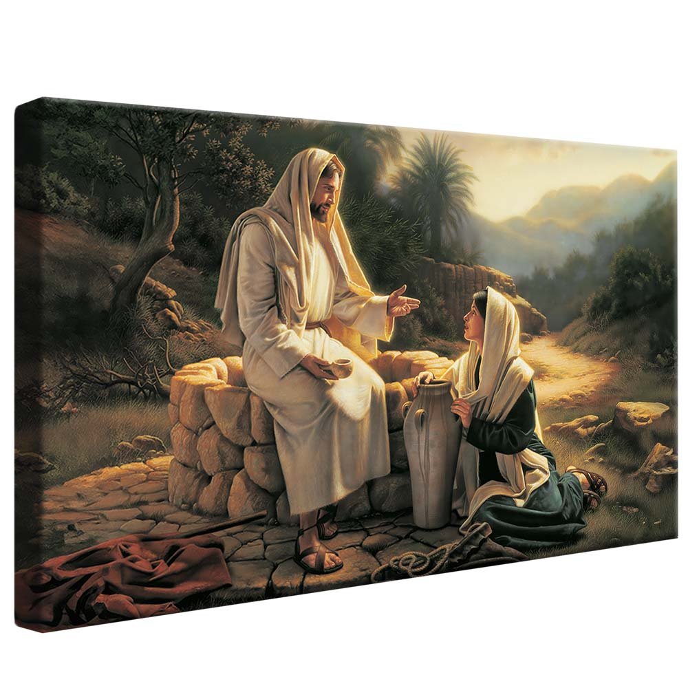 Jesus and the Samaritan Woman V2097 Canvas