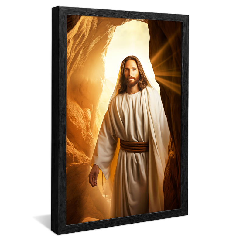 Jesus in Cave V1582 Canvas