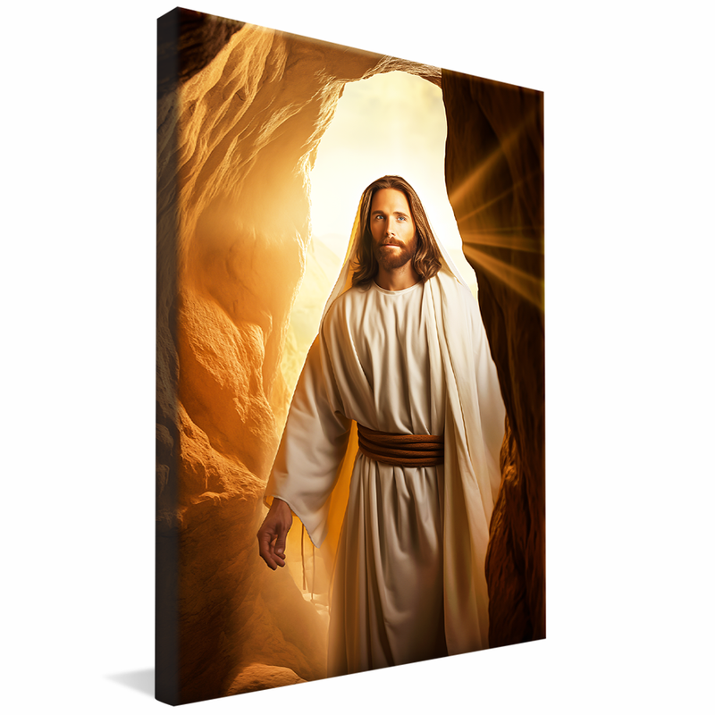 Jesus in Cave V1582 Canvas