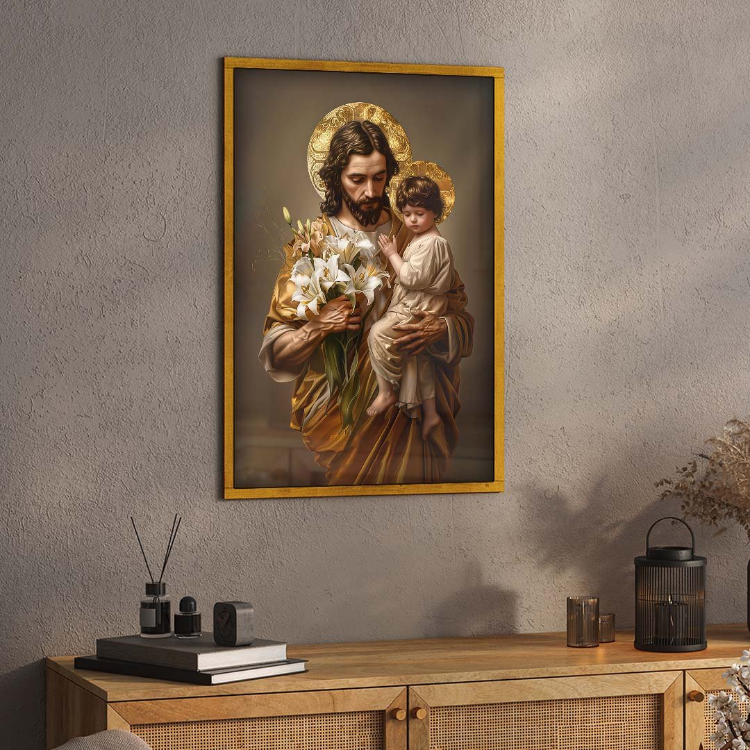 Joseph Holding Jesus V1921 Canvas