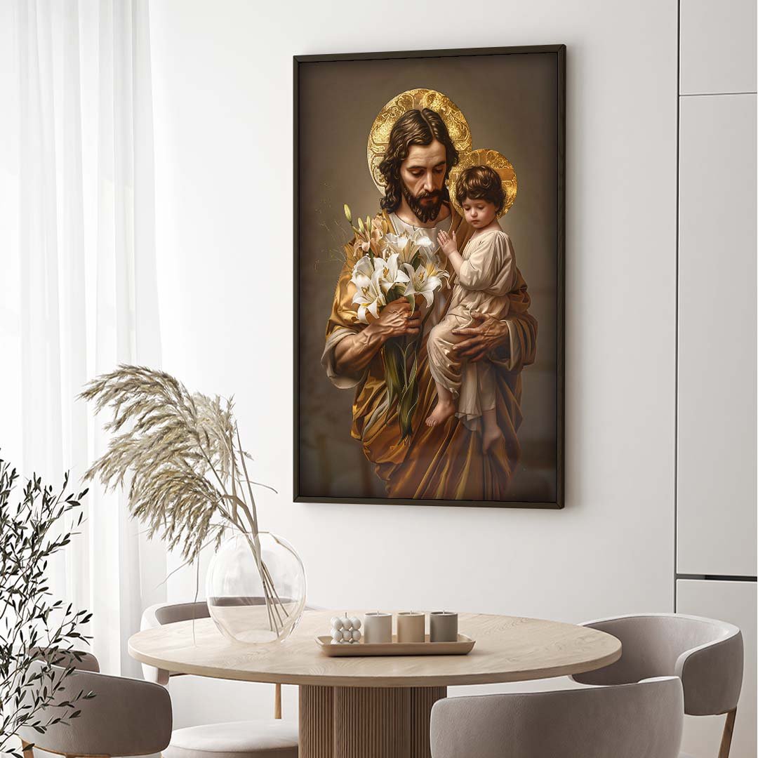 Joseph Holding Jesus V1921 Canvas