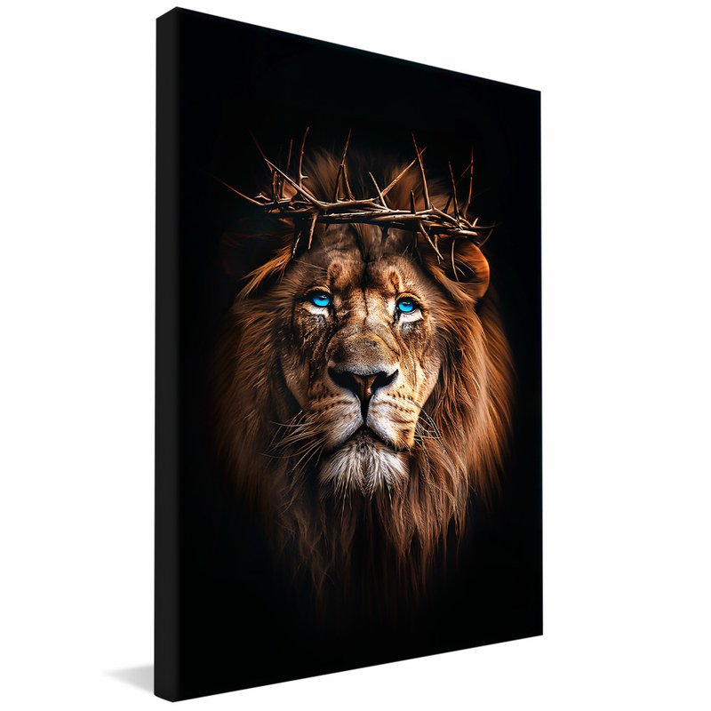 Judah Lion with Crown of Thorns V1559 Canvas